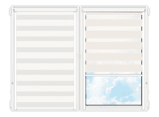 Рулонные кассетные шторы День Ночь Белладжо-1901 цена. Купить в «Мастерская Жалюзи»