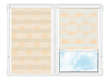 Рулонные кассетные шторы День Ночь Камино-384 цена. Купить в «Мастерская Жалюзи»