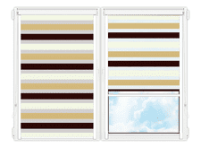 Рулонные кассетные шторы День Ночь Салерно-2001 цена. Купить в «Мастерская Жалюзи»