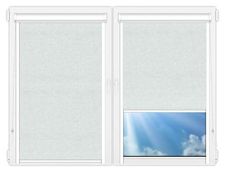 Кассетные рулонные шторы UNI Шелк-жемчужно-серый цена. Купить в «Мастерская Жалюзи»