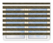 Стандартные рулонные шторы День Ночь Бергамо 205 цена. Купить в «Мастерская Жалюзи»