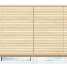 Бамбуковые горизонтальные жалюзи - 301 белый