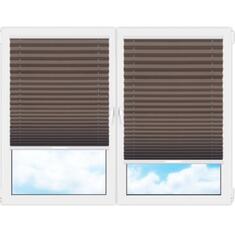 Плиссе (шторы, жалюзи) мун б.о коричневый